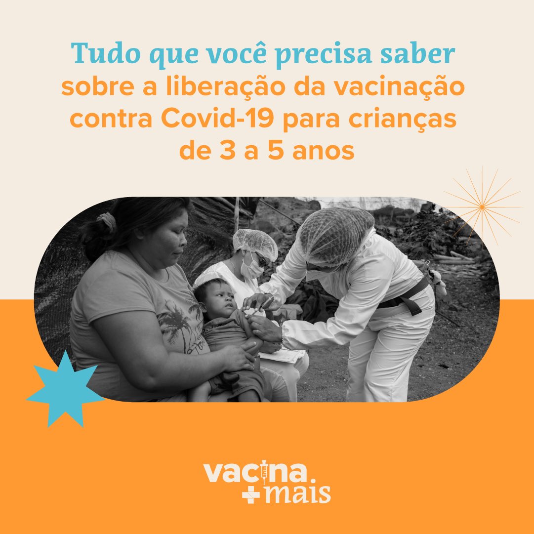 ❗️Crianças também adoecem e vão a óbito por #COVID19. A imunização reduz esses riscos consideravelmente. 

Quem cuida, vacina! 💉💉
