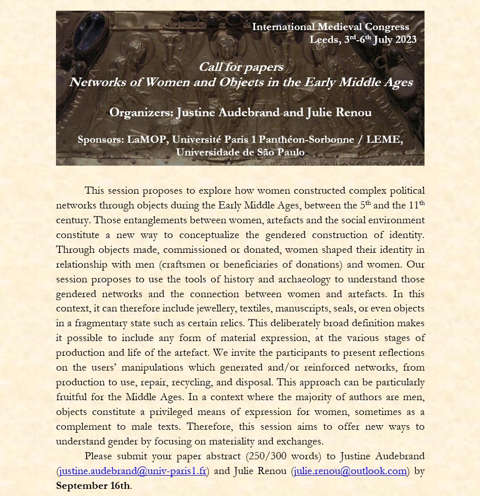 Notre premier appel à communications !
Our first call for papers <a href="/IMC_Leeds/">IMC_Leeds</a>! Feel free to submit a paper by September 16th. More about the project: fofma.hypotheses.org