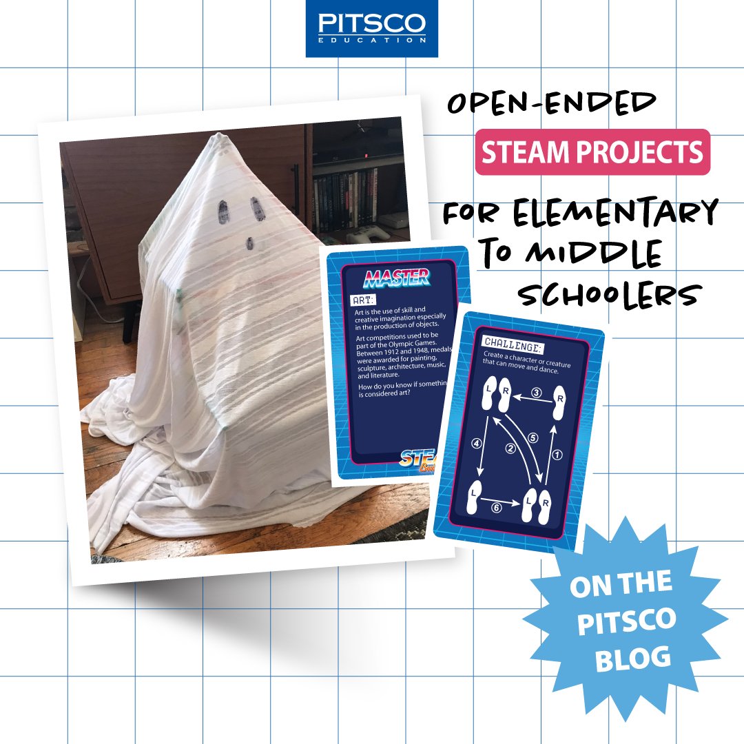 pitscoed's tweet photo. No instructions or directions? Un-Boo-lievable! π»
The #STEAM Builder Bin lets kids imagination run wild with #OpenEnded projects. Corinne Pachl, Pitsco's Marketing Projects Coordinator, tests it out herself!
See her ghostly creation in the #PitscoBlog!
https://t.co/uvjZDOrzNK https://t.co/bwsdSuScnz