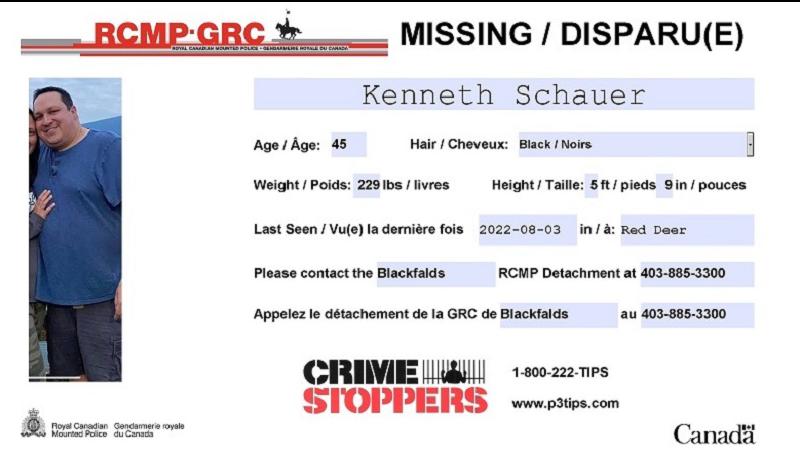 Missing: Kenneth Schauer, 45, of Red Deer County dlvr.it/SW3bvG