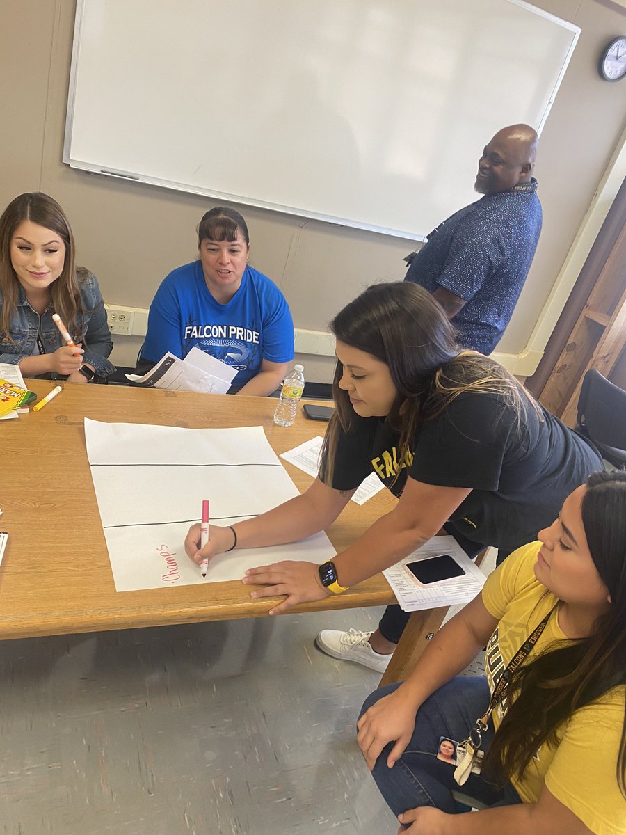 Falcons collaborating during our TTESS, Discipline and Safety session #TheFalconWay @PRINCIPALRUBIO