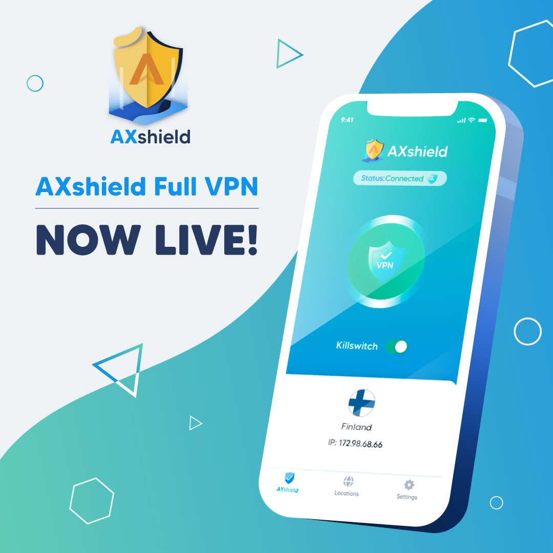 FREE AXshield Full VPN - Now Available!

✅ Cross-device encryption 
✅ Built-in Kill Switch 
✅ Multiple server locations globally
✅ No data is logged by AXIA

➡️ Available for iOS, Android and Windows devices

Download now and connect in one click! 👇
axia.global/axshield