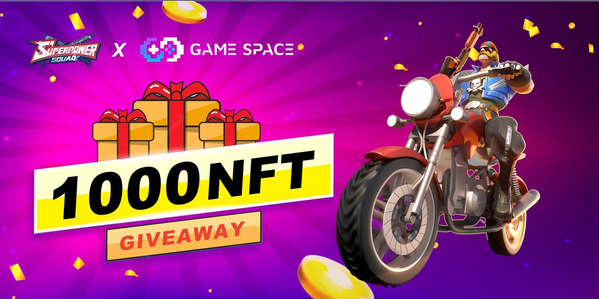 Superpow_Squad's tweet photo. Hey, SPS fighters!

You know what? @S_PowerSquad is integrating with @Gamespace_NFTs to bring you some amazing rewards!🎁

We prepared 1000 NFT to giveaway!

⏰This campaign will last for one week!

Join now: 
https://t.co/xk7jwyivm6 https://t.co/bZvx6Vvkez