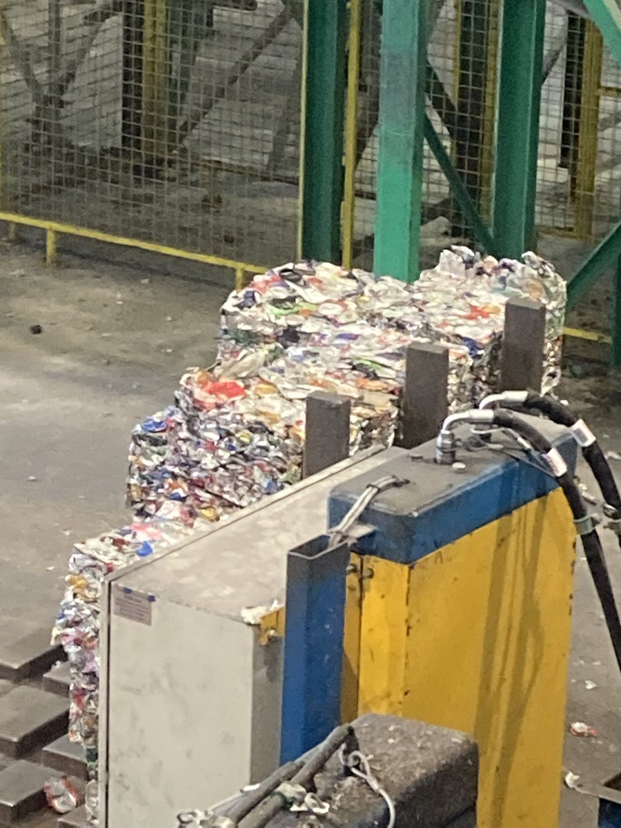 CllrBentham's tweet photo. Know where your bottles and cans go after you put them in your recycling bin? I’ve just done the tour of the facility on Longley Lane. Really interesting to learn how local most of our waste stays. Book a place on their open day on 24th August 2022. Over 7s only. @recycle4gm https://t.co/amHMy99jxM