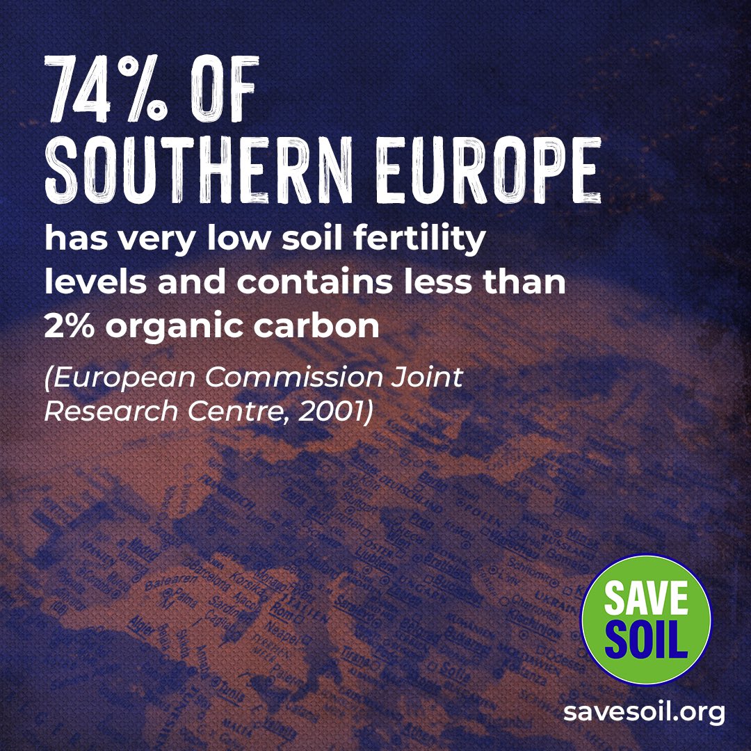 Congrats to EU Commission for this proposal of Soil Health Law 👏🏻 Decline of soil fertility has been overlooked for so long!! 🌱 DEGRADED soils are defenseless against drought! This Law needs maximum agreement in @EUparliament and @EUCouncil! Time to #SaveSoil! #EUSoil
