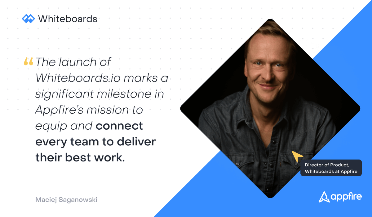 Appfire's tweet photo. Appfire has launched @whiteboards_io as a standalone product!

This new iteration of the popular Whiteboards for Jira and Whiteboards for Confluence apps provides collaborative space for remote teams to work together in real time.

Learn more >
https://t.co/U78wppRFLP https://t.co/aQ1Rgataq4