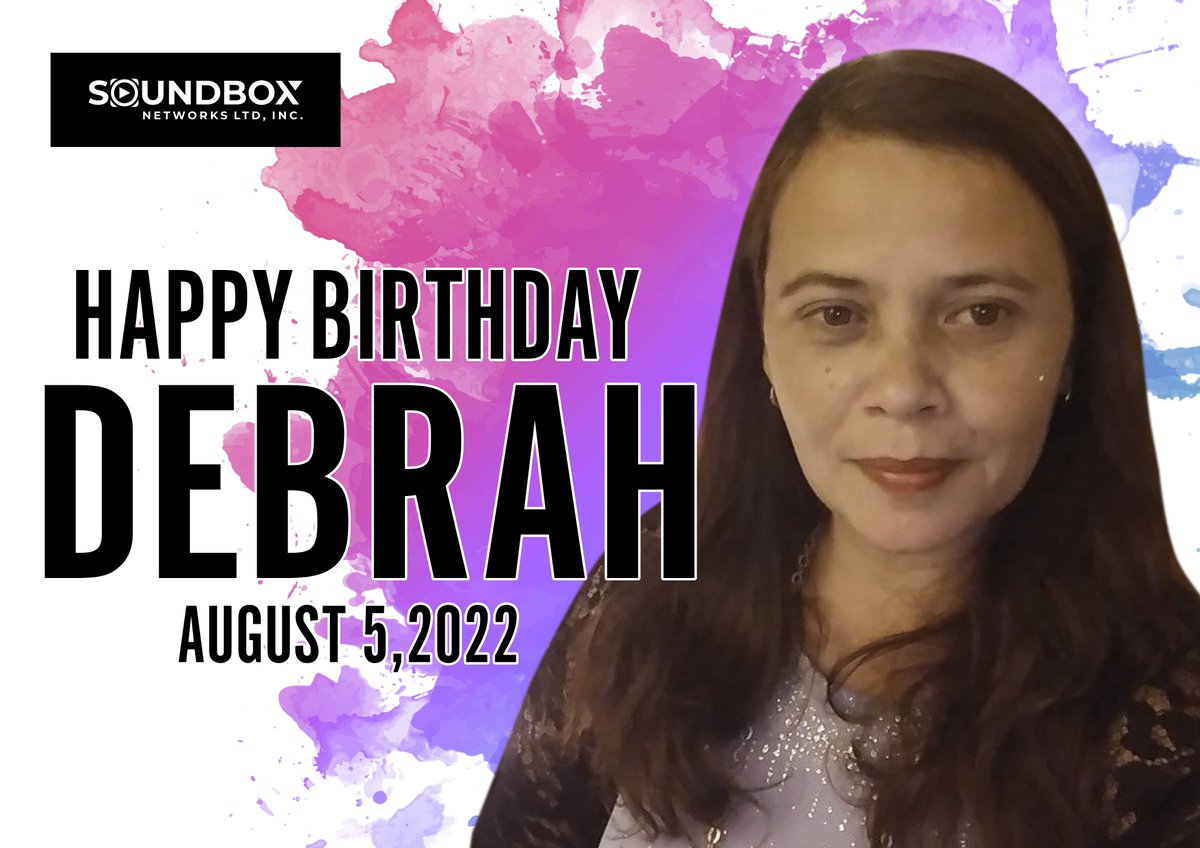 Soundboxnetwor1's tweet photo. If a phenomenal employee existed, she would look and act like you. May you enjoy many more years of lifting people up and spreading your joy around like confetti. Here’s wishing the great member of our team, a happy birthday!

#soundboxnetworksltd
#mommydebs natal day! https://t.co/AhaAxTPN5S