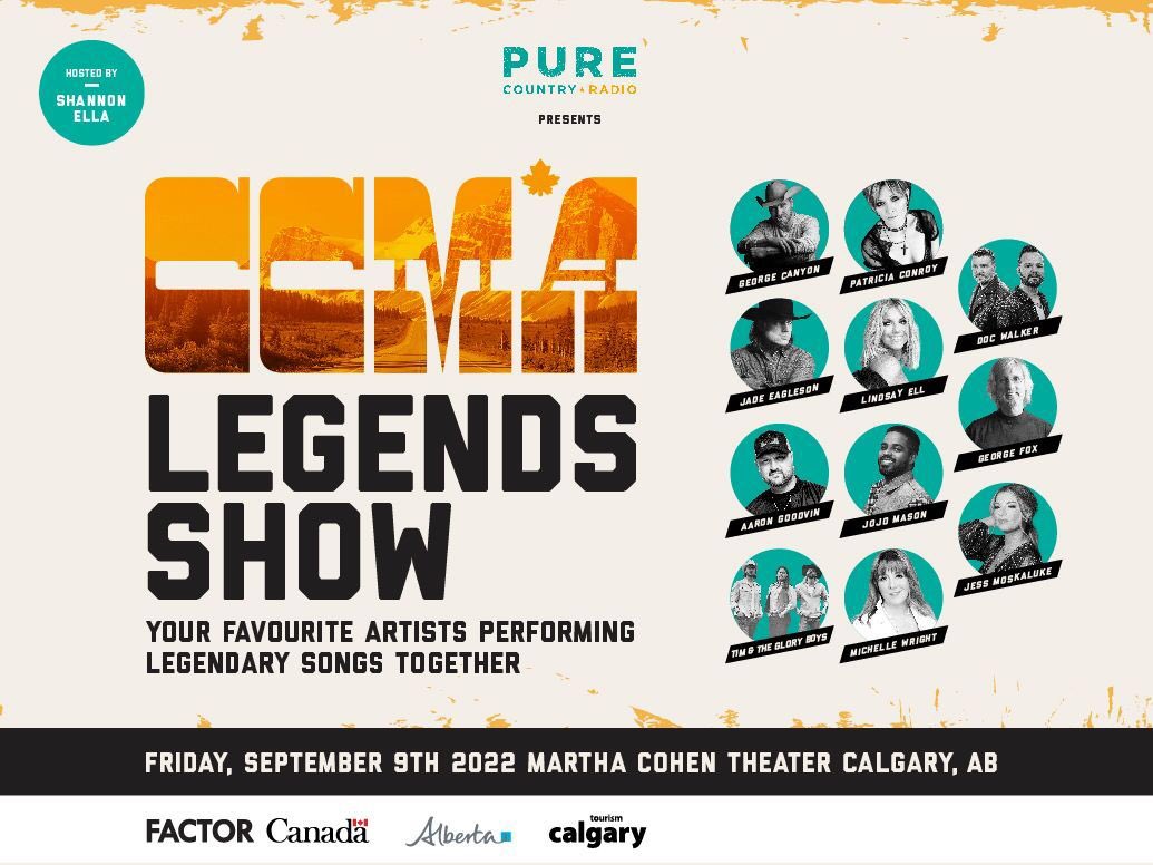 So thrilled  to be a part of the “Legends Show” in Calgary this September 9th <a href="/CCMAofficial/">CCMA</a>  What an incredible lineup of artists!🥰❣️🎸Get your tickets now!