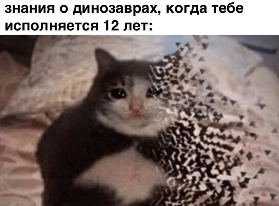 RussianMemesLtd's tweet photo. your knowledge about dinosaurs when you turn 12: https://t.co/zg7qTzIVOe