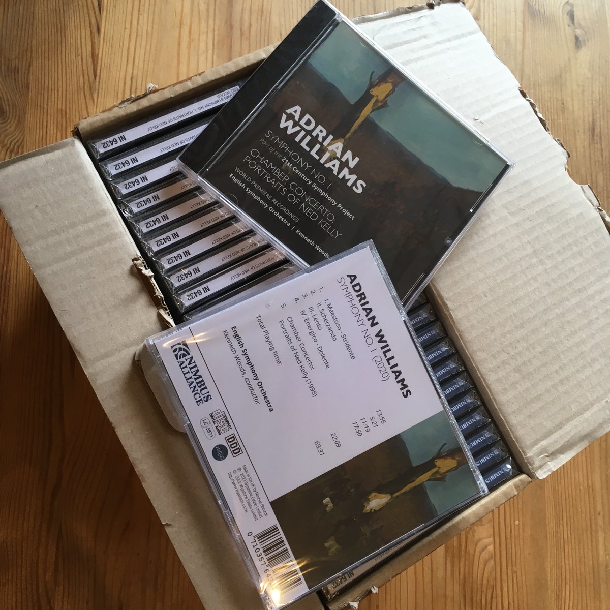 kennethwoods's tweet photo. Insanely excited about the next @EnglishSymphony album for @NimbusRecords. Adrian Williams' monumental, epic, stupendous, awe-inspiring FIrst Symphony, part of the 21st C Symphony Project, and his staggeringly virtuosic Chamber Concerto, a modern classic. Release date 7 Oct. https://t.co/uogfI2bweZ