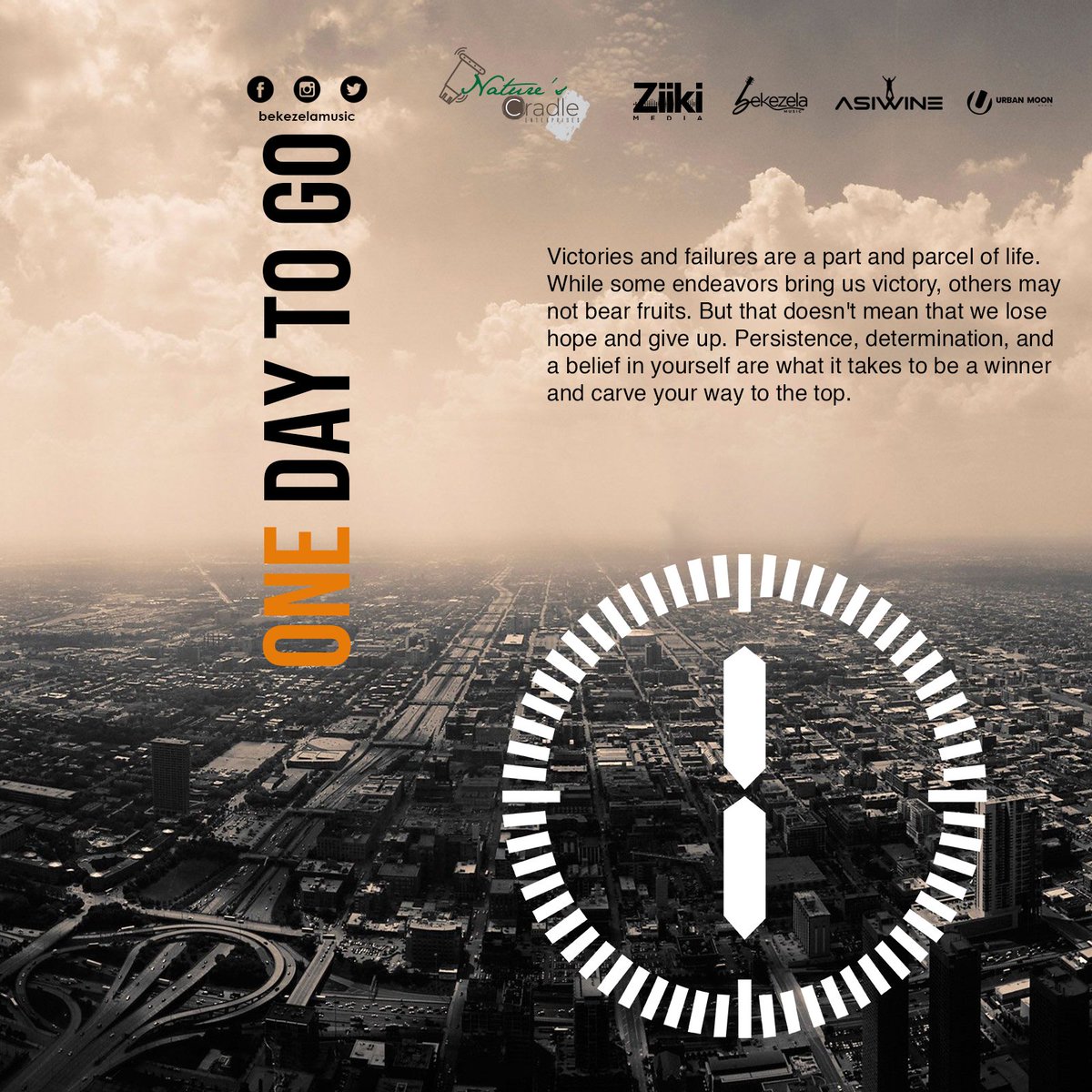 Tomorrow @Bekezelamusic drops the big one! 1 day to go to the album Launch, we almost at the finish line, retweet and follow @Bekezelamusic <a href="/urbanmoonmedia/">Urban Moon Media</a> <a href="/Ziiki_Media/">Ziiki Media</a> <a href="/ZiikiSouthside/">Ziiki Southside</a> <a href="/CurateByo/">Curate Byo</a> 

#asiwine 
Music will be available on all digital stores...