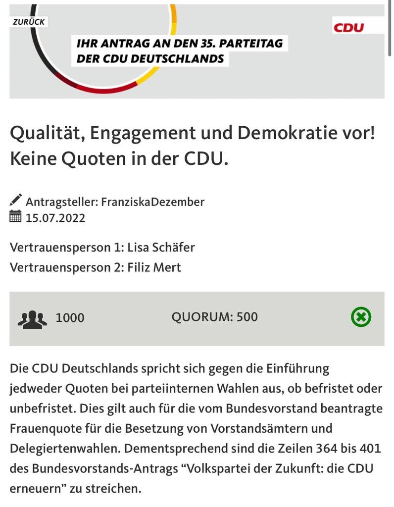 Markus_Wojahn's tweet photo. Das ist Euer großer Erfolg! 

Die Beteiligung darf aber noch bedeutend höher werden! Alle CDU Mitglieder sind aufgerufen, sich zu beteiligen!

@Lisa_Schaefer20 @FDezember @_FilizMert https://t.co/mWTWdEZVCv