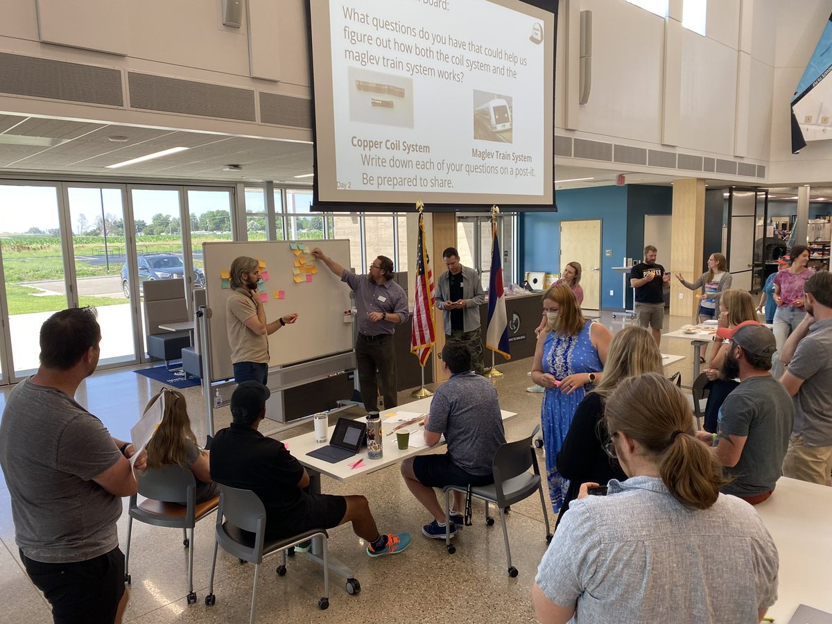 SVVSDScience's tweet photo. Middle school science teachers working with researchers from the University of Colorado on ways to include student voice in their classrooms @CurriculumTalk @AltonaMS @CoalRidgeMS @SunsetMiddle @WestviewSVVSD @ErieMiddle @LyonsLionsCO @ThunderValleyK8 @bush_jeff @NSF_iSAT https://t.co/eOwwG2oUDb