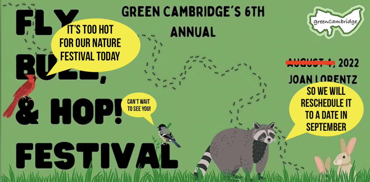 ICYMI Our Fly, Buzz, and Hop! Festival has been postponed. Stay connected with us to learn the new date for the festival, and learn about other upcoming events connecting kids and families with our local urban wildlife here: mailchi.mp/8f01d81142ce/s…