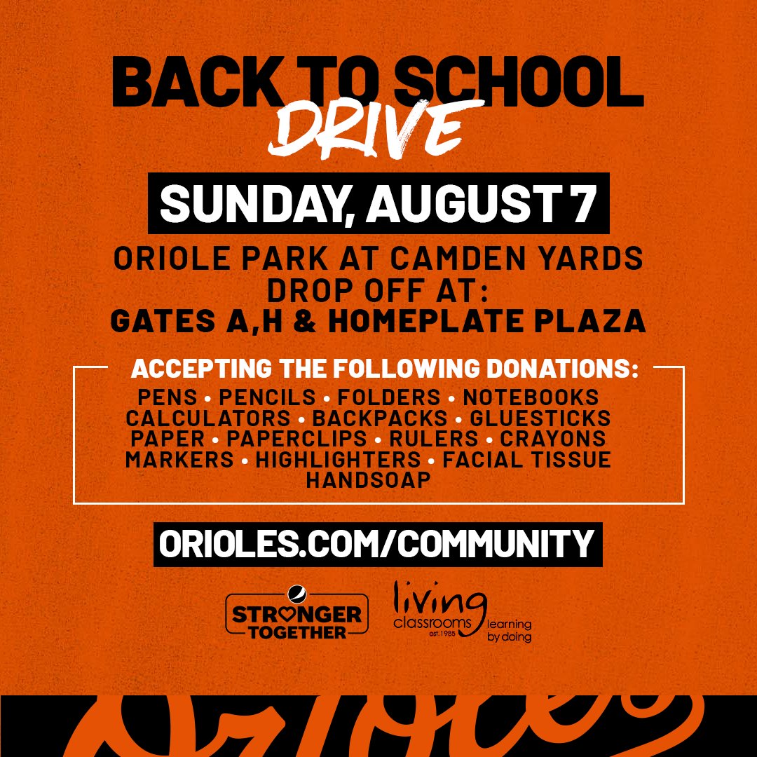 School is (almost) back in session!

Join us and <a href="/PepsiStronger/">Pepsi Stronger Together</a> as we host a Back To School Drive on Sunday at The Yard ⬇️