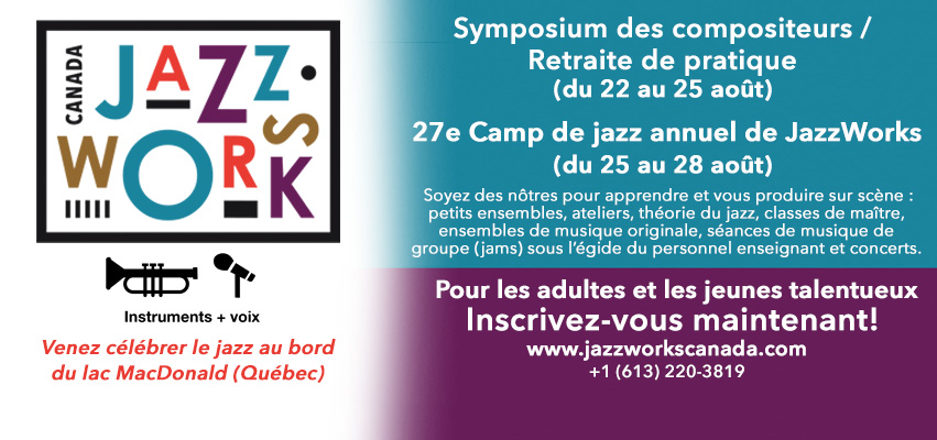 Cela fait deux longues années d’attente, et JazzWorks Canada est ravi d’annoncer que notre camp de jazz d’été pour les chanteurs et instrumentistes de jazz adultes ainsi que pour les jeunes talentueux a lieu cette année! 
jazzworkscanada.com/registration.h…. 

#adultjazzcamp