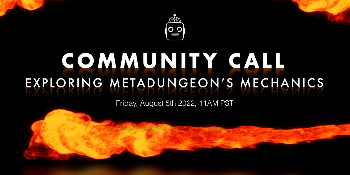 AutonomyNetwork's tweet image. 🤖🧠This week, we'll be exploring the mechanics of #MetaDungeon🐉 so don't miss it! 

🗓️Date: 5 Aug
🕰️Time: 11 AM PST
📌Link:
