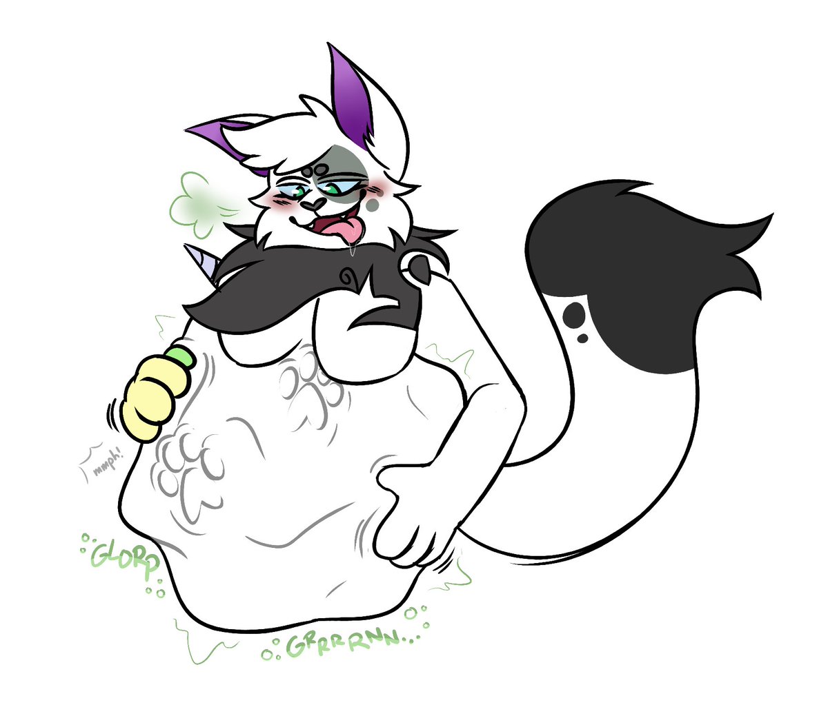 I FOUND ANOTHER OLDER PIECE I FORGOT TO POST...this one is from june!
tal (<a href="/pawvert/">Vorange</a>) seems to be enjoying its meal!! cant quite tell if the meal itself is enjoying the experience, but it doesnt seem like theyre leaving anytime soon...