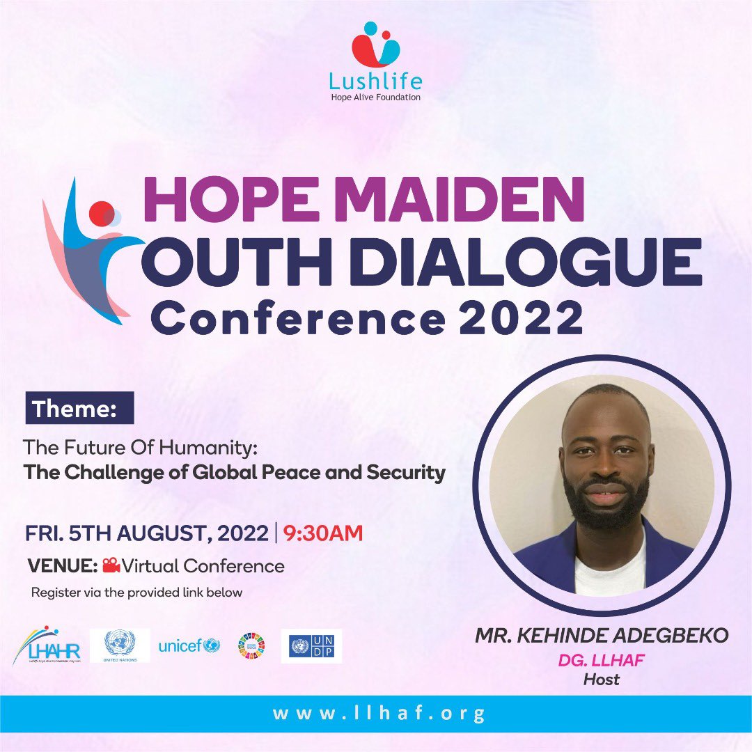 To Join this Conference, click the link below 👇🏾
us06web.zoom.us/meeting/regist…

STAY TUNED 🔔🇺🇳

#unitednations #lushlife #unicef #unicefnigeria #who #unitednationshumanrights #unitednationsvolunteers #undp #humanrightscampaign #sdgs #speakup