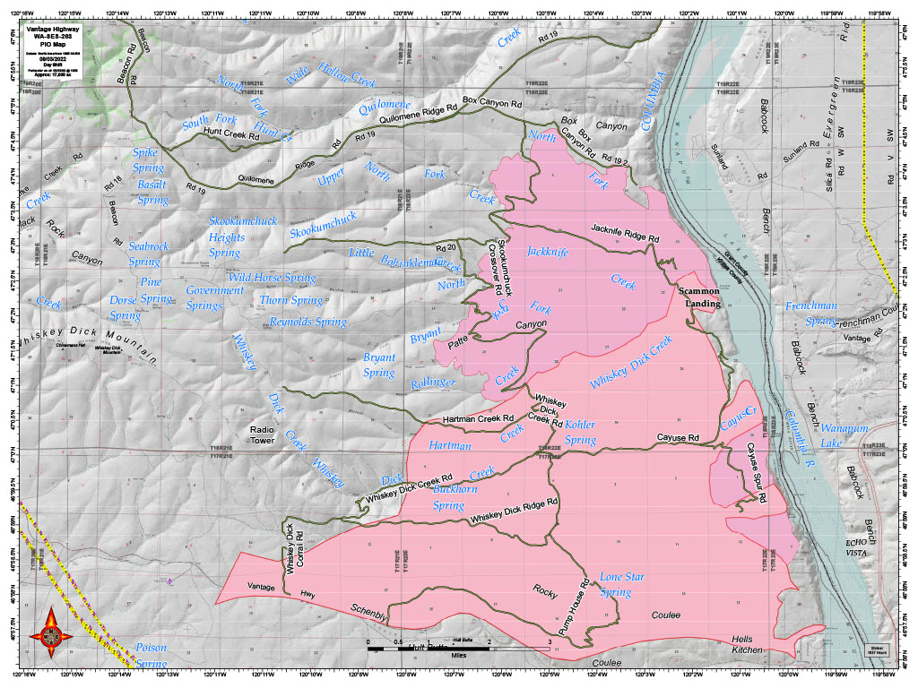 CWAFireInfo's tweet photo. #VantageHighwayFire update and incident website: https://t.co/KVhhngvpGJ https://t.co/mvKWftlogu