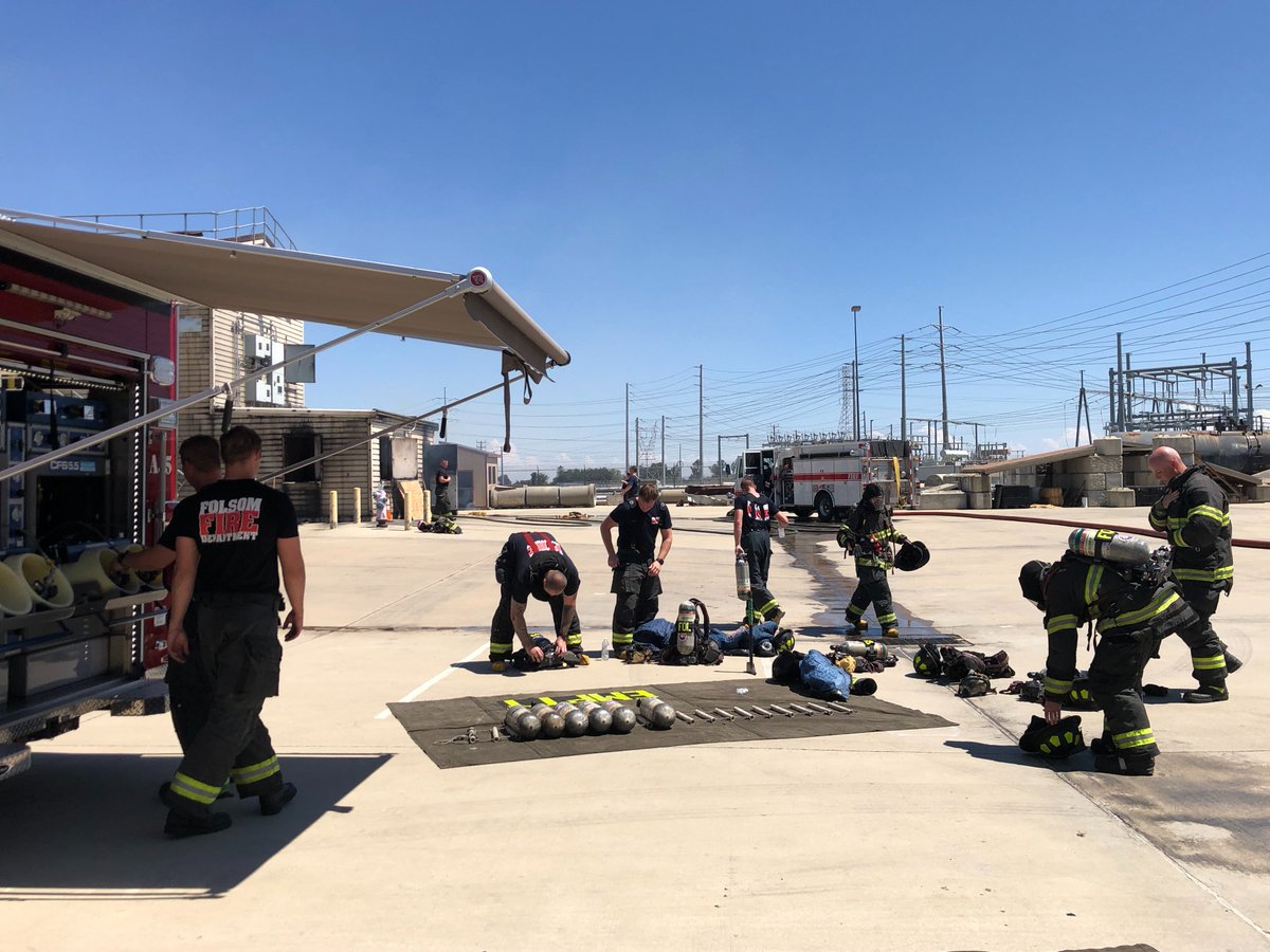 Yesterday, City of Folsom Fire Academy 22-1 participated in live fire training. This experience is essential in establishing the basics of firefighting. Special thanks to the <a href="/CosumnesFire/">Cosumnes Fire Dept.</a> for allowing us to use their training facility and Folsom CERT for rehabilitation support.