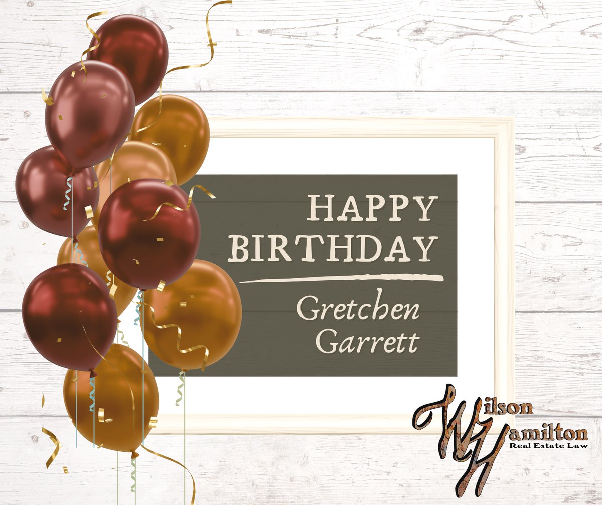 Wilsonhamilton_'s tweet photo. Please join us in wishing one of our best employees, Gretchen Garrett, a very Happy Birthday! 🎂🎈🎉

#wilsonhamilton #wilsonhamiltonlaw #whereitsalwaysclosingtime #gilmercounty #Fannincounty #ellijay #realestateclosing #blueridge #blueridgega #bestclosingattorney #closingatt... https://t.co/Rztq7waWHT