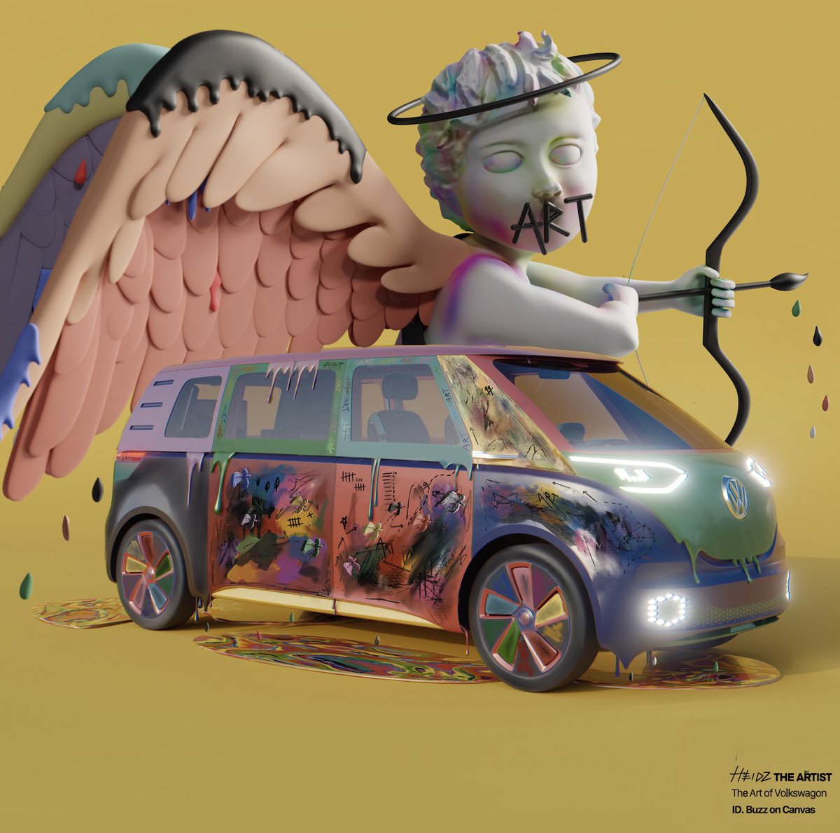 The #IDBuzz brings @Heidztheartist ‘so much escape for creativity’. To show how it inspires her, Heidz has created and brought to life her own ‘creative and visual representation’ of the ID. Buzz. #VansThatCan