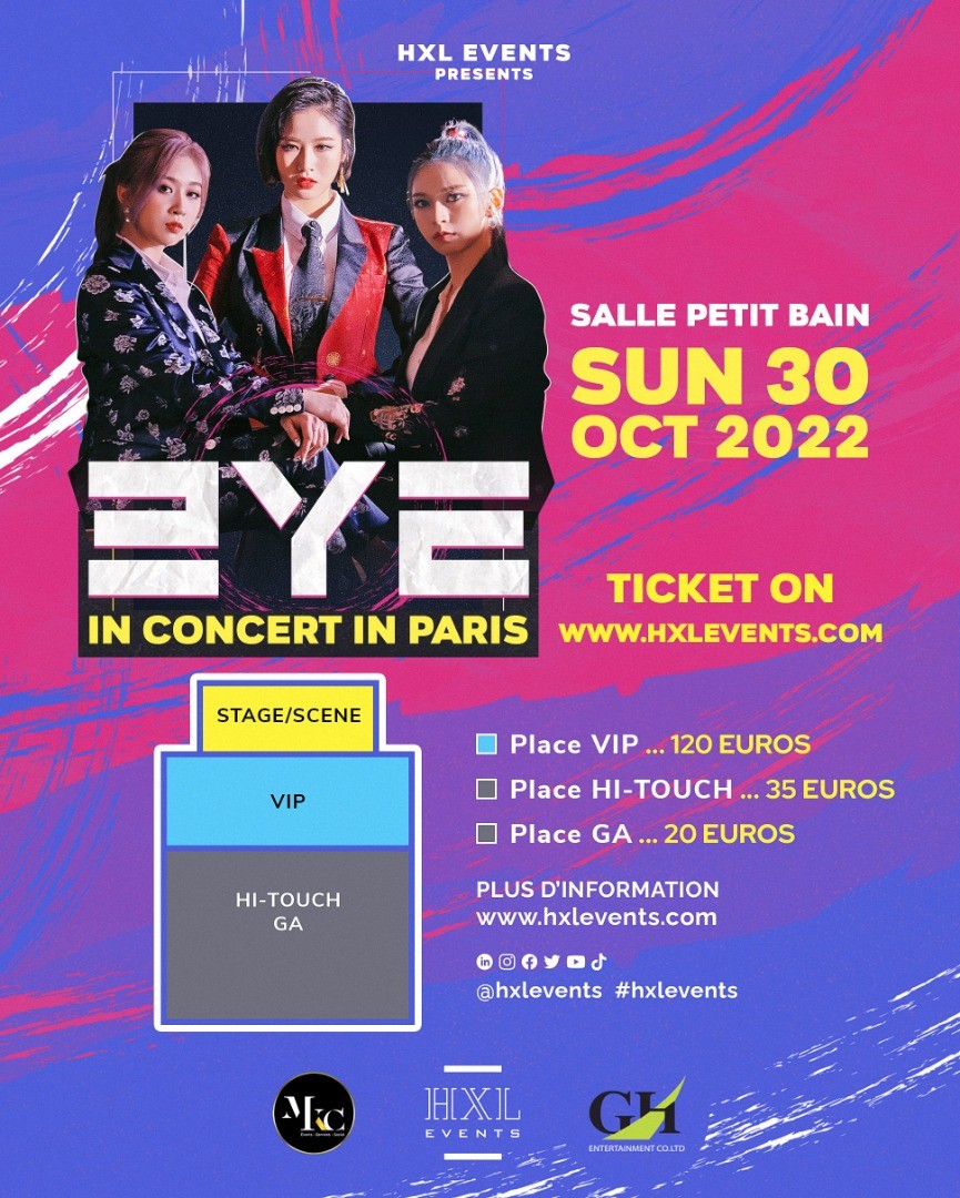 HXLEvents's tweet photo. [ANNONCE]
Il est temps de vous dévoiler les prix et packages pour le concert de @3ye_official  Paris!
Petit prix, gros package VIP!

La billetterie ouvrira ce dimanche 7 août à 16h00!
Lien : https://t.co/9vsYHSvC1h

Retrouvez toutes les informations sur https://t.co/hwAeb3iYBb https://t.co/zSbPXCCoZA