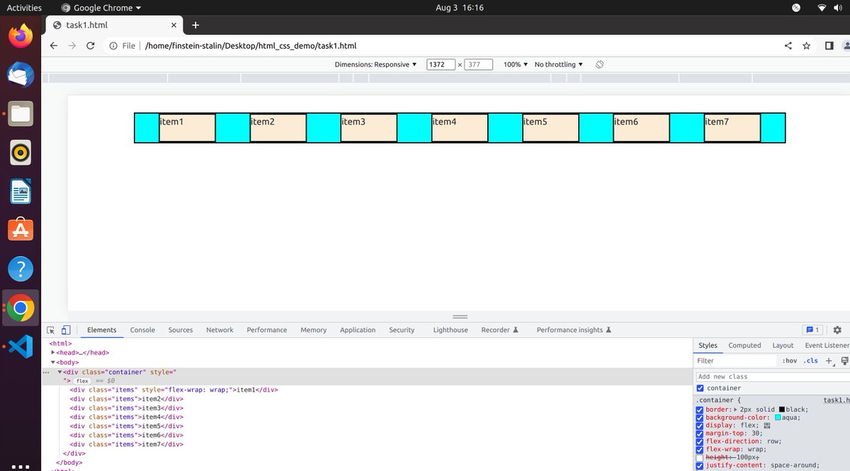 StalinMariyan's tweet photo. Flex box training
#html #flexboxtast
#finstein #fullstackdeveloper
#CSS #contentlayer
justify content:1.flex-start
2.flex-end
3. center
4.space-around https://t.co/9lr6lHAt9F