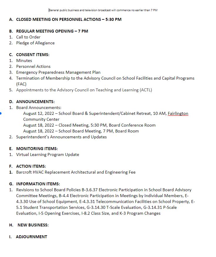The agenda for today's August 4, 2022, @ 7 pm, SB Meeting is posted on BoardDocs:
<a target='_blank' href='https://t.co/4l4LELbDUE…Subject'>https://t.co/4l4LELbDUE…Subject</a> to change.

Meetings are available for viewing live on the APS website <a target='_blank' href='https://t.co/OxE5eTLJcd'>https://t.co/OxE5eTLJcd</a>…
& broadcast on Comcast Cable Channel 70 & Verizon FIOS Channel 41 <a target='_blank' href='https://t.co/eiJzO2ii40'>https://t.co/eiJzO2ii40</a>