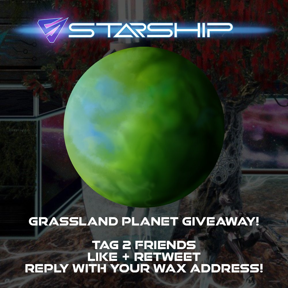 ⭐Time for a surprise Grasslands planet giveaway!

✓ Follow <a href="/DeployStarShip/">StarShip Official</a> &amp; <a href="/DepStarShipCEO/">Matthew Albright</a>
✓ Like + RT
✓ Tag 2 friends
✓ Comment your WAM

Play StarShip NFT: game.deploystarship.com
(48 HRS)