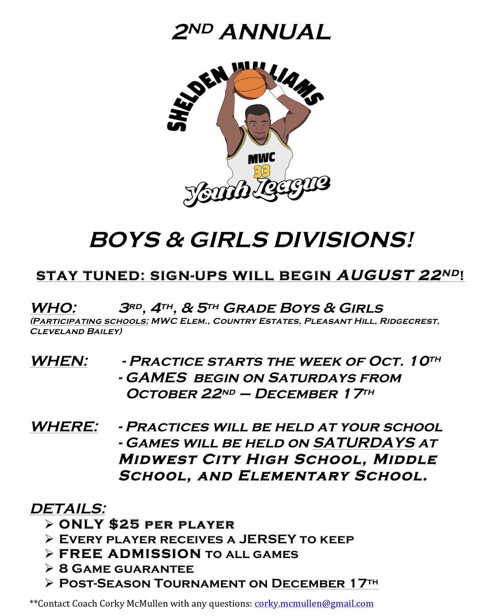 MWC_Hoops's tweet photo. Excited to add a Girls division this year! Thanks @SheldenWilliams for all that you do for our community! Sign-ups begin August 22nd. League starts October 22nd! https://t.co/UkZgW3xwEC