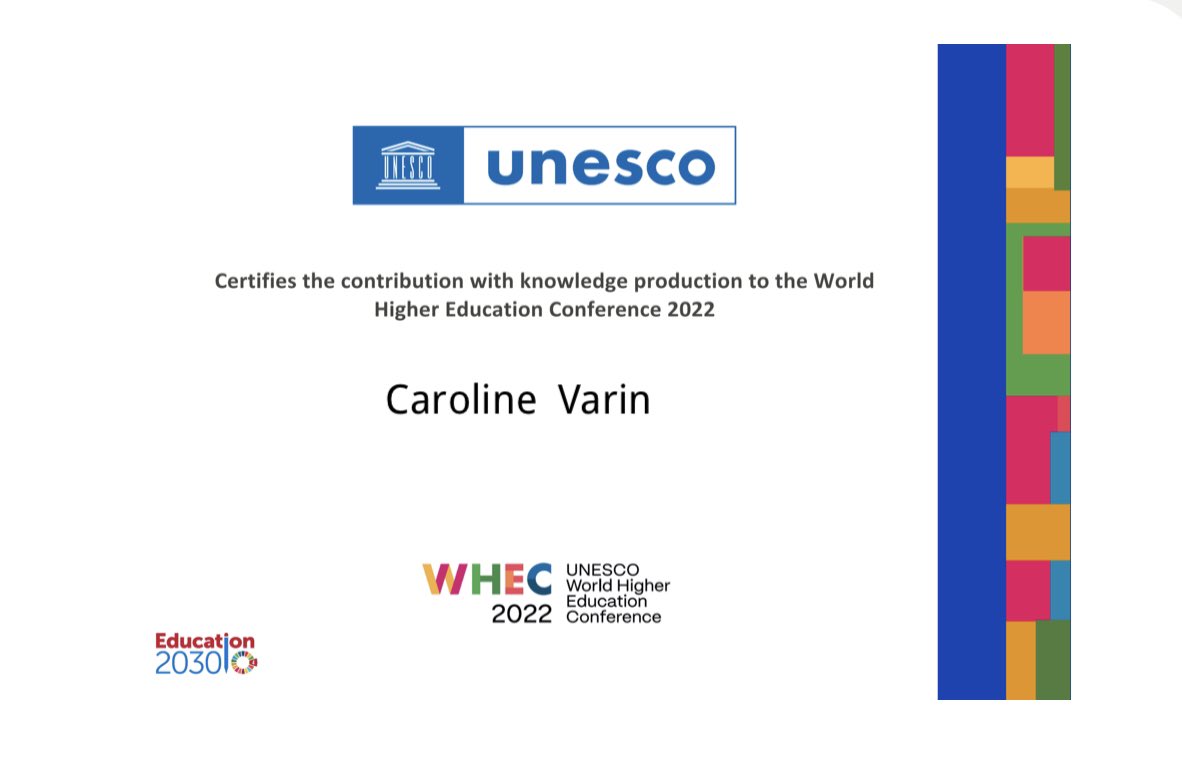 Prowibo's tweet photo. Congratulations to @CarolineVarin our founder for winning this recognition! 🥳🥳🥳
It’s a time of celebration, thanks to @UNESCO
#prowibo #educateinspireempower #education #recognition #congratulations https://t.co/iPMlosdd2W