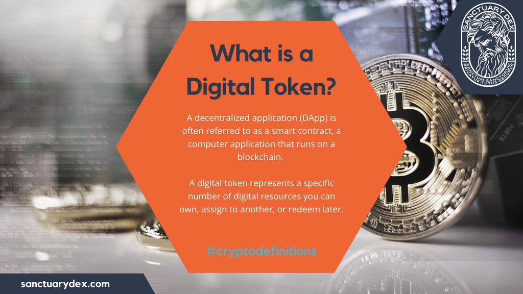 SanctuaryDEX's tweet image. A digital token represents a specific number of digital resources you can own, assign to another, or redeem later.

#cryptodefinitions #understandingcrypto #sanctuarydex #SDEX #crypto #cryptocurrency #learning #learningaboutcrypto 

bit.ly/3uttIm6