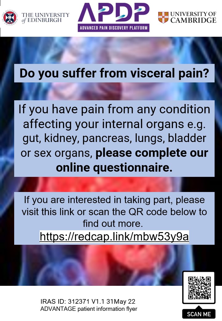 If you suffer from visceral pain and would like to help contribute to our survey please see the link below to our online questionnaire #visceralpain #endometriosis #exppect