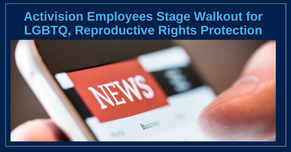 XpertHR_USA's tweet image. Possibly foretelling a trend in protected #laborprotests following the overturning of #RoevWade, @ATVI_AB workers walked off the job recently to pressure the company to end #genderinequity.

Get the details here: spkl.io/60154pjpF

#DEI #LGBTQ #reproductiverights #hr