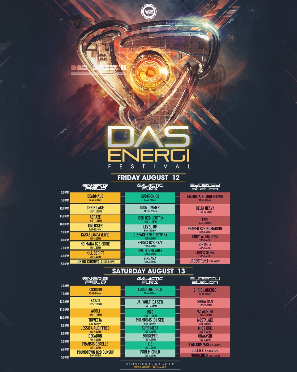 Das Energi Festival schedule