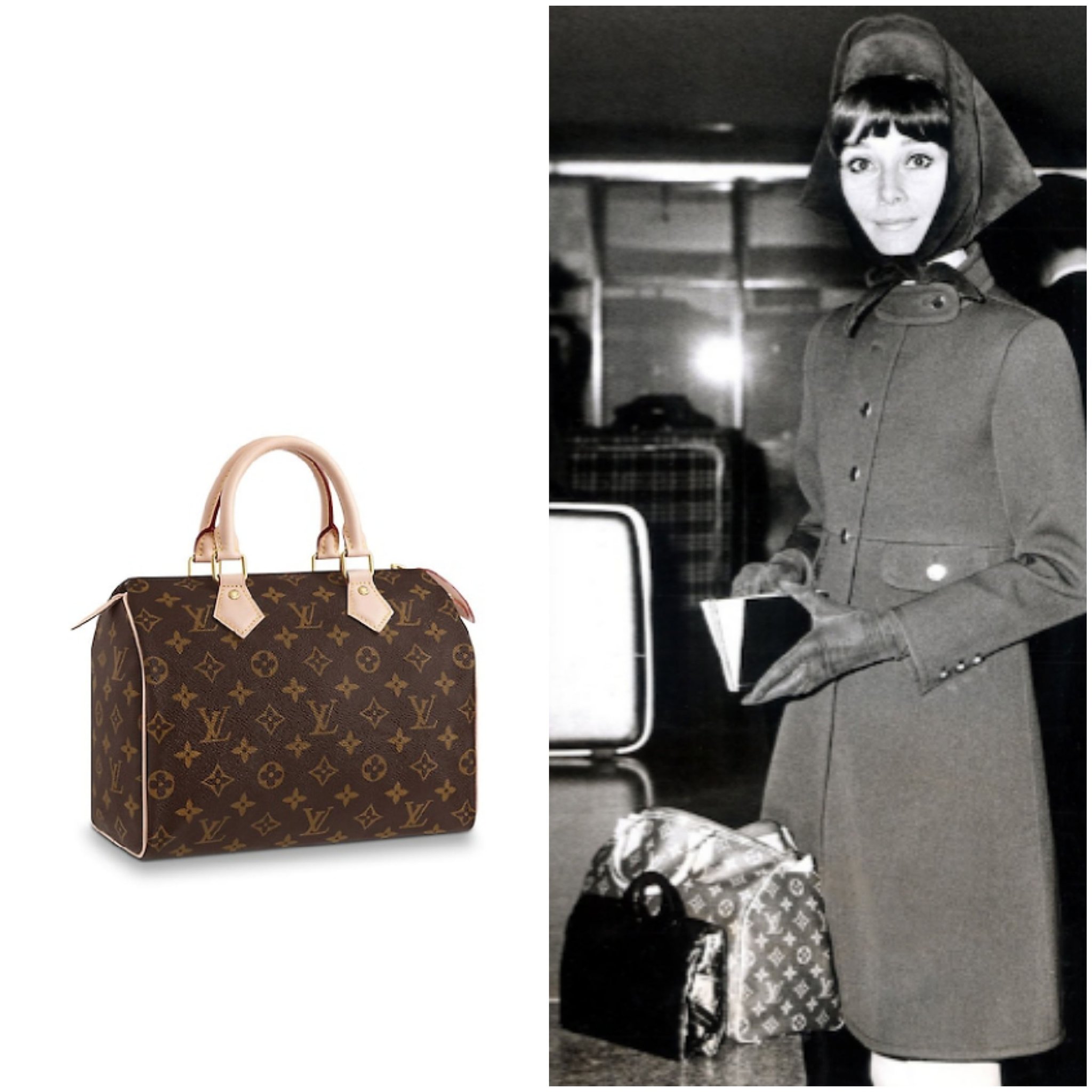 DAY 6 OF 25, THE HISTORY OF LOUIS VUITTON SPEEDY, AUDREY HEPBURN, LV  KEEPALL