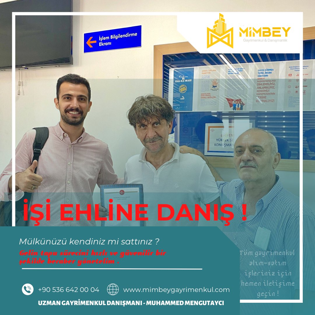 mimbeyadana's tweet photo. İŞİN UZMANIYLA ÇALIŞIN !
Size rehberlik edelim .
Tüm gayrimenkul alım-satım işleriniz için hemen iletişime geçiniz.
#emlak #emlaksektörü #emlakdanışmanlığı #emlakçı #emlakeğitimi #Mimbey #Mimbeygayrimenkul #ev #arsa #villa #tarla #konut #işyeri #konut #klikyagayrimenkul https://t.co/mNxl1OMnOA