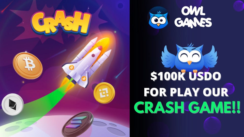 OWLDAOio's tweet photo. We have a special invitation+giveaways for everyone to try the Owl Exclusive #Crash Game!🚀 🚀 

We are giving away $100 USDO for 10,000 winners to try our crash #game.

Follow the steps below and claim your USDO prize

https://t.co/PQMa8NOLdQ https://t.co/v3JdsVANcD