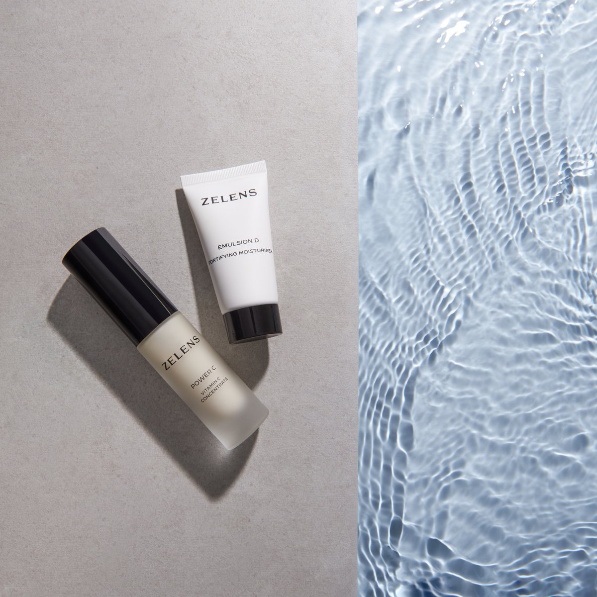 Zelens's tweet photo. Sitting poolside with two of our favourite minis 😎⁠
⁠
Power C: ⁠boosts collagen, evens skin tone and reveals a radiant complexion. ⁠
⁠
Emulsion D: ⁠a lightweight moisture-replenishing cream, fortifying your natural skin barrier while calming the skin. ⁠ https://t.co/d4a5gpxUTM