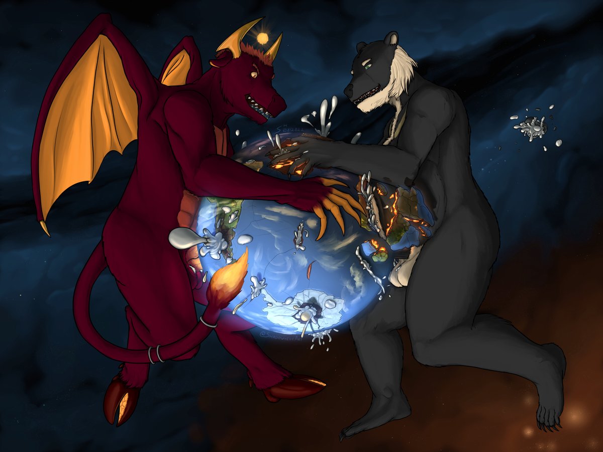 ShadowhideArt's tweet photo. Completed commission for @RaakkDuskfur featuring his characters Iro and Raakk!

#Furry #FurryArt #FurryMacro

Full post on FA: https://t.co/5kNaxvmFtM https://t.co/wZsW40bq7Q