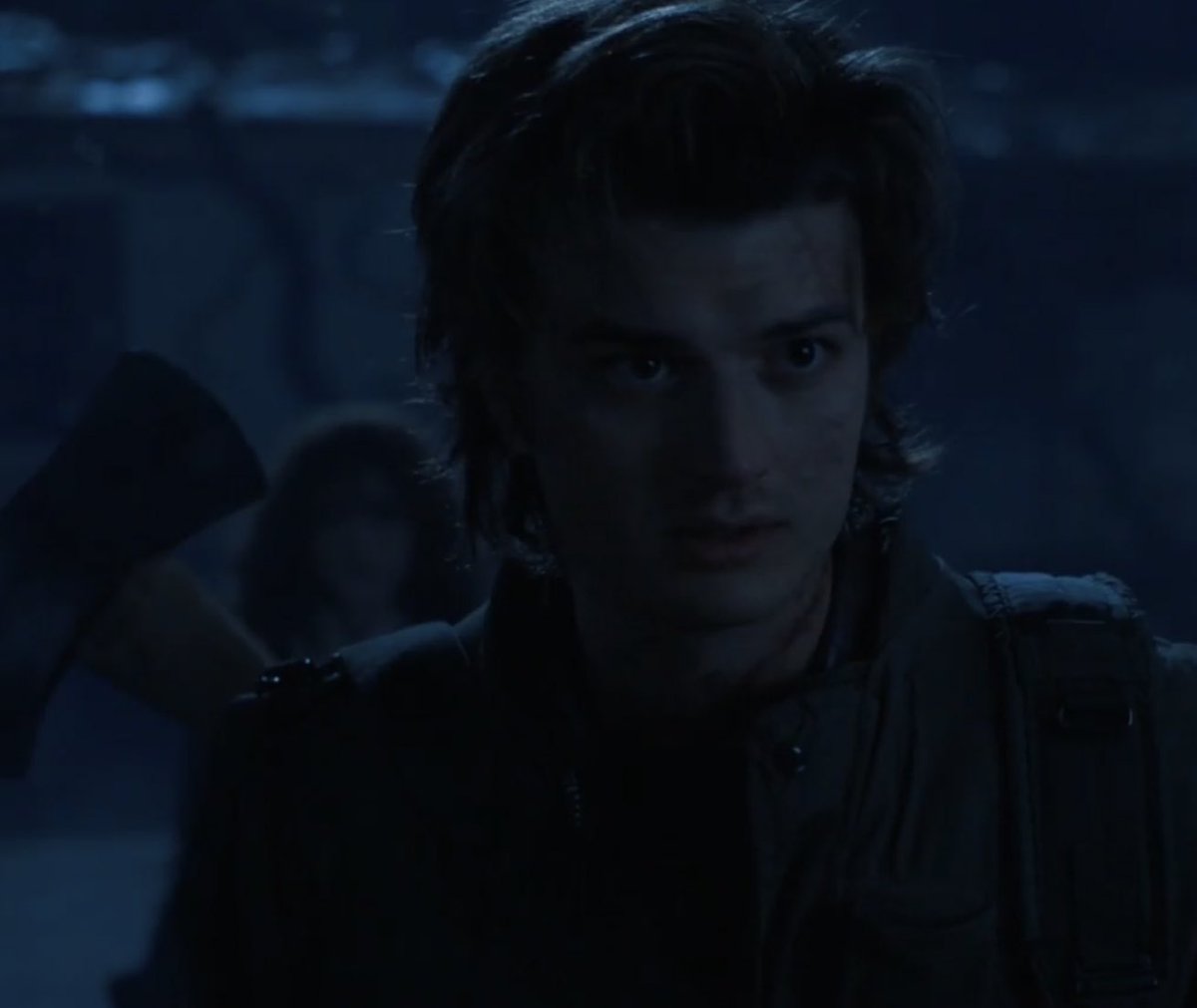 we need to start talking about steve in his hunter outfit more he looks so good