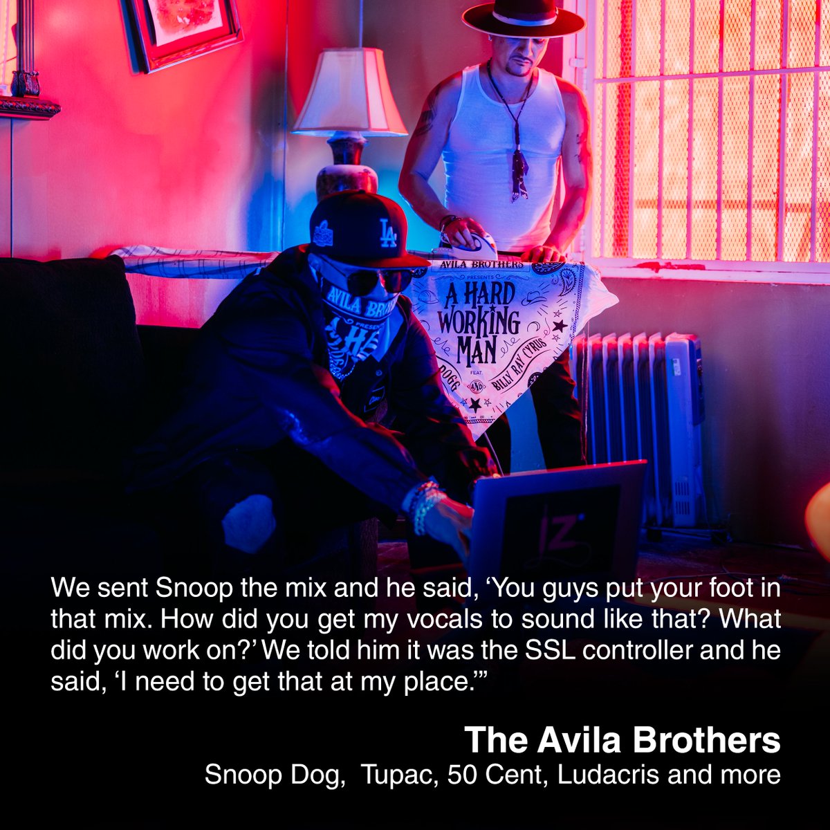 solidstatelogic's tweet photo. Songwriting Duo The Avila Brothers 'Discover' Solid State Logic UF8 and UC1 Controllers and Quickly Put Them Into Play on New Single

https://t.co/72KQg3FAqU 

#SSL #SolidStateLogic #SSLUF8 #SSLUC1 #AvilaBrothers #SnoopDog #BillyRayCyrus #SSLPluginController #HipHop https://t.co/HTa2dL9P7G