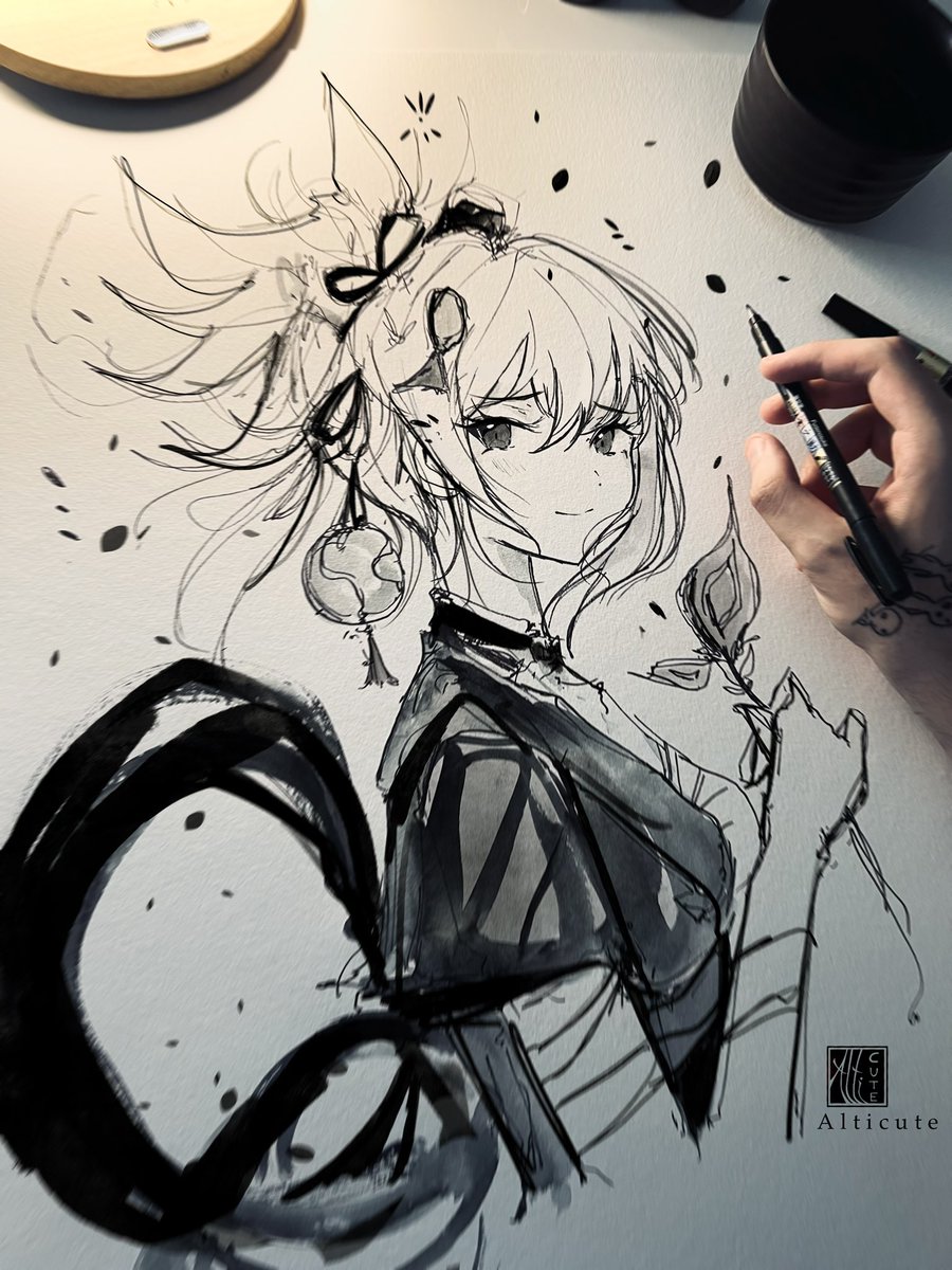 Good luck on her banner guys!! Sorry im late #Yoimiya #genshin #fanart