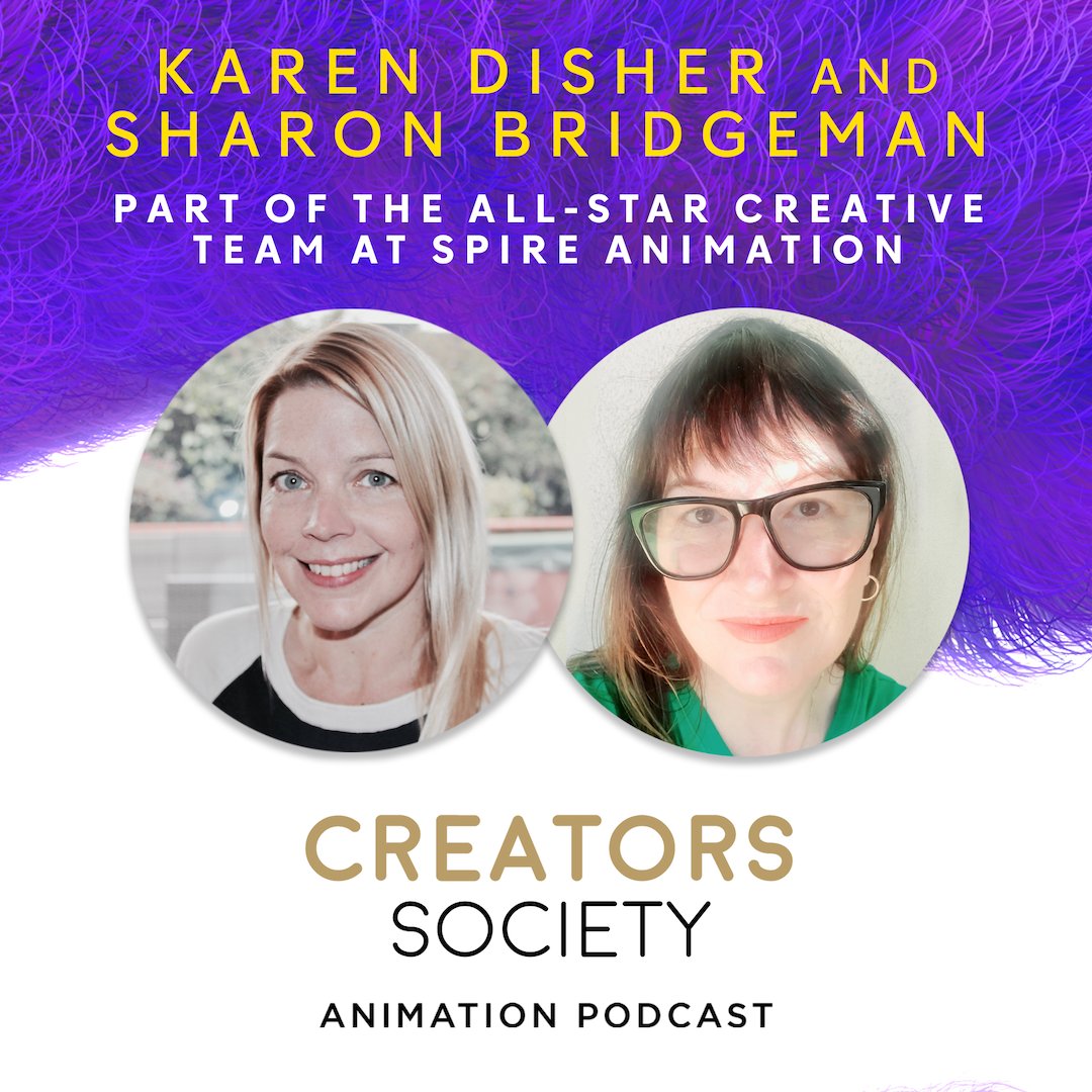Spire's Creative Dir. (Dvlpmt) Karen Disher <a href="/dishtastic7/">Karen Disher</a> &amp; Story Artist Sharon Bridgeman are in the spotlight! Hear <a href="/TCSAnimation/">The Creators Society Animation Podcast</a>'s (46:58) podcast on their #Animation journey to <a href="/SpireAnimation/">Spire Animation Studios</a>. TV v. Film, Front-End Story, <a href="/UnrealEngine/">Unreal Engine</a>, fads. Listen in!
tinyurl.com/CSKarenSharon