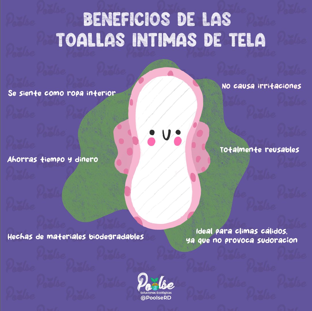 PoolseRd's tweet photo. El uso de toallas íntimas es casi obligatorio a lo largo de nuestro periodo menstrual; alergias, irritaciones y otros malestares se pueden presentar en algunas mujeres al usar estos productos. 

Las toallas de tela son la solución!!! https://t.co/iYIl1FfWpB