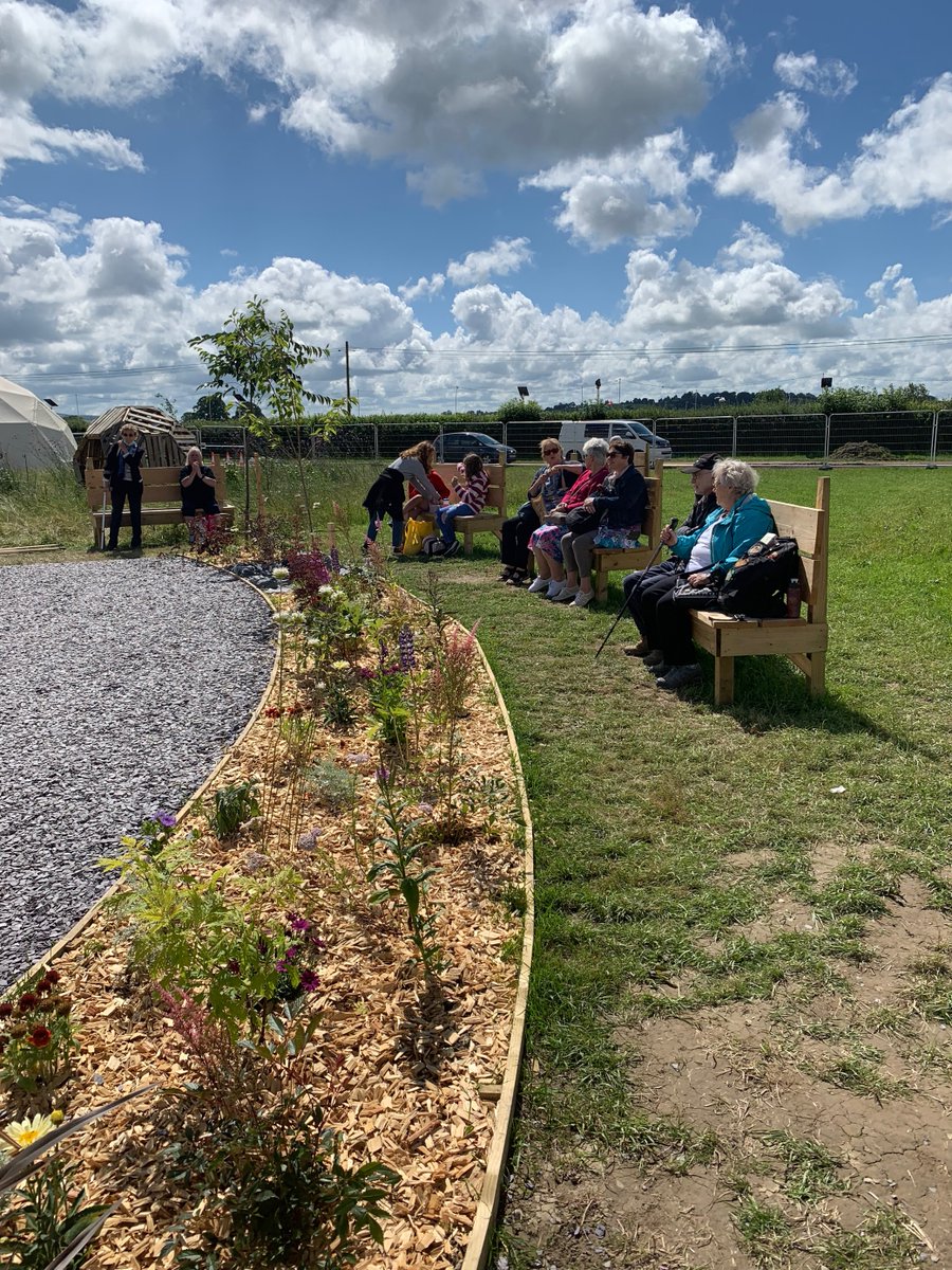The sun decided to make a rare appearance above the Psalm 23 Garden at the Eisteddfod today! 🌥
---
<a href="/biblesociety/">Bible Society</a> <a href="/cymybeibl/">Cymdeithas y Beibl</a>
---
#Eisteddfod #Psalm23Garden
