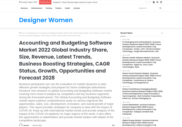 TimothyWiseman_'s tweet photo. 👩‍💻 Accounting and Budgeting Software Market 2022 Global Industry Share, Size, Revenue, Latest Trends, Business Boosting Strategies, CAGR Status, Growth, Opportunities and Forecast 2028 – Designer Women  #business #CAGR #CompoundAnnualGrowthRate https://t.co/eex42i0Qpl https://t.co/VtB5N6HkLC