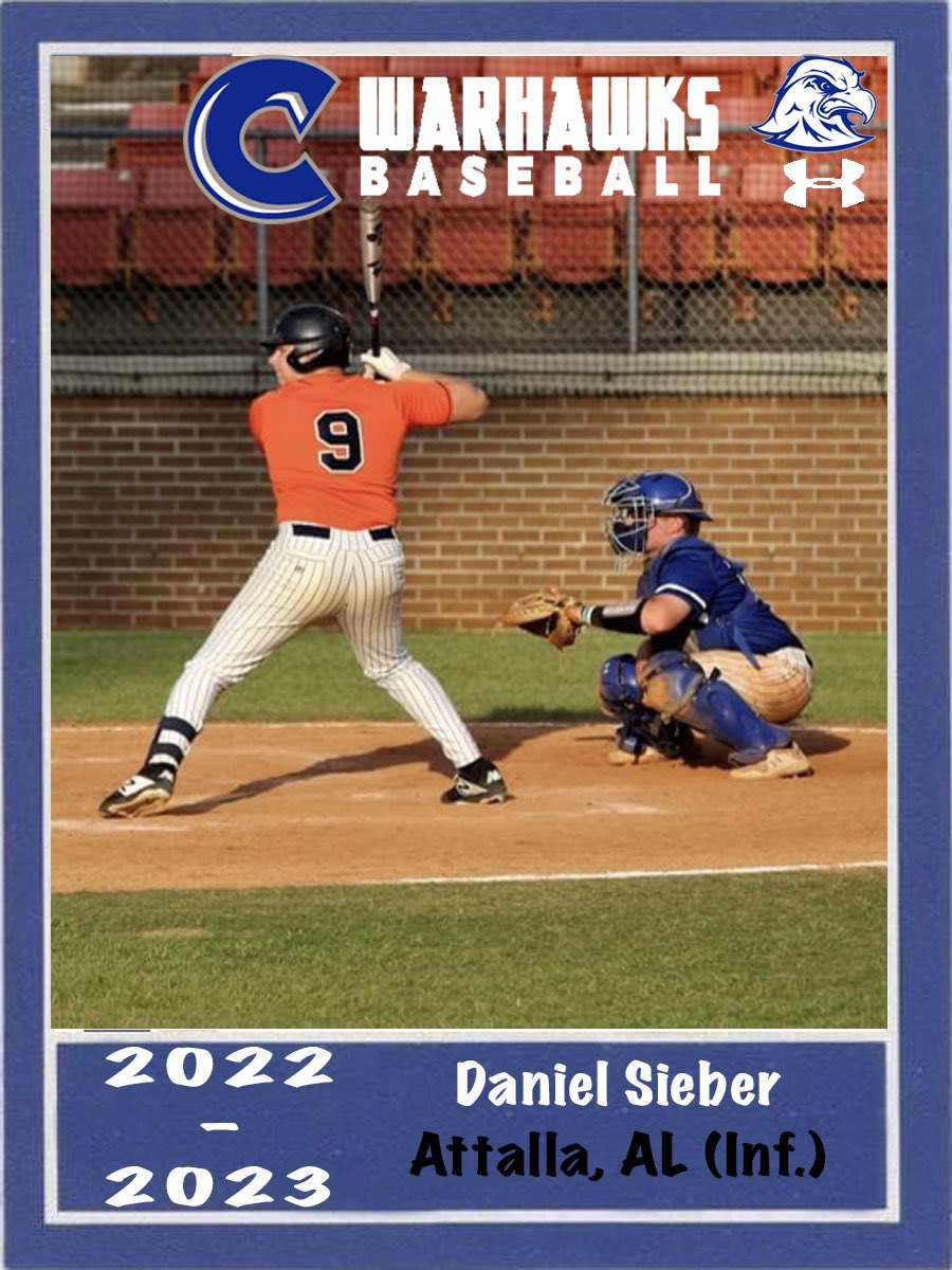 CalhounBaseball's tweet photo. Welcome Daniel Sieber @DanielSieber2  - 1B transfer from Wallace State https://t.co/rAIiusYDqH